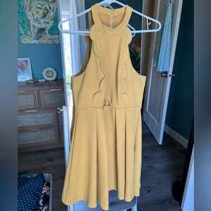 BCBGeneration Yellow Sleeveless Dress